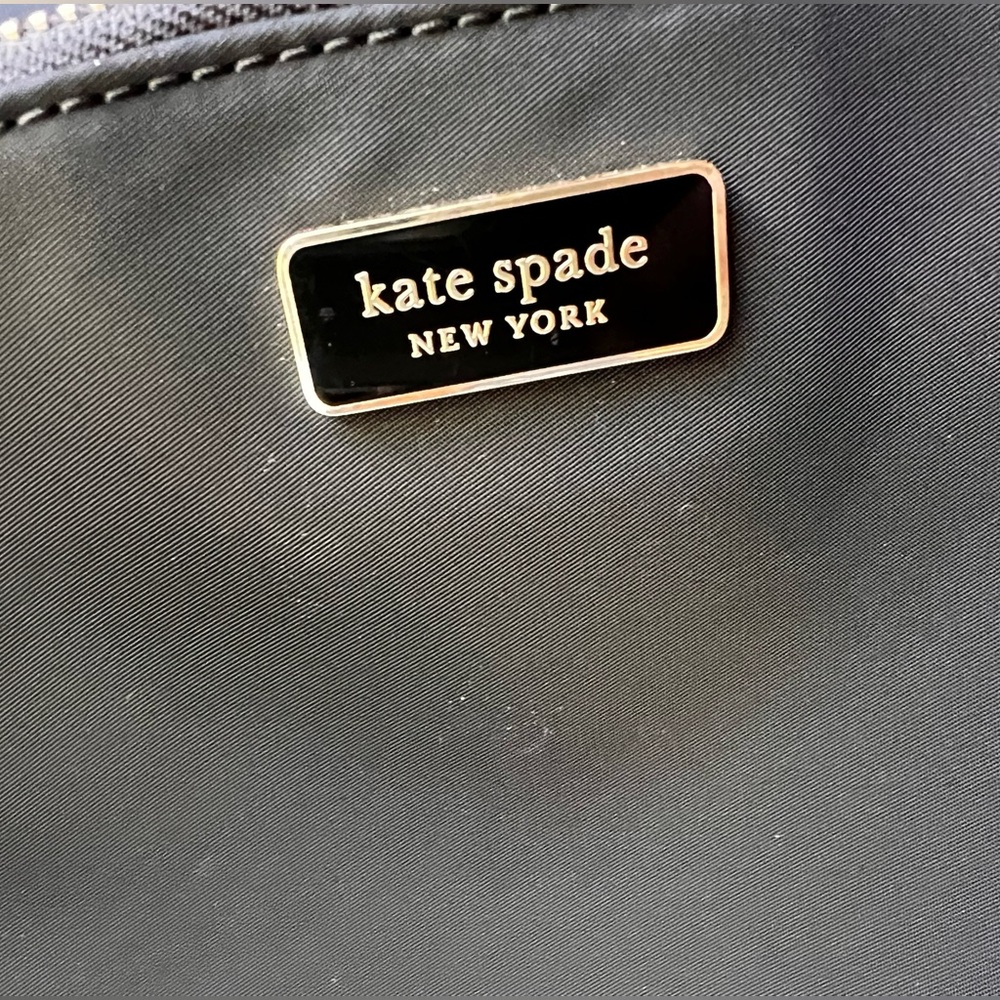 ♠️ Kate Spade ♠️ Dawn Medium Black Nylon Backpack EXCELLENT Used Condition $249 - Picture 15 of 16